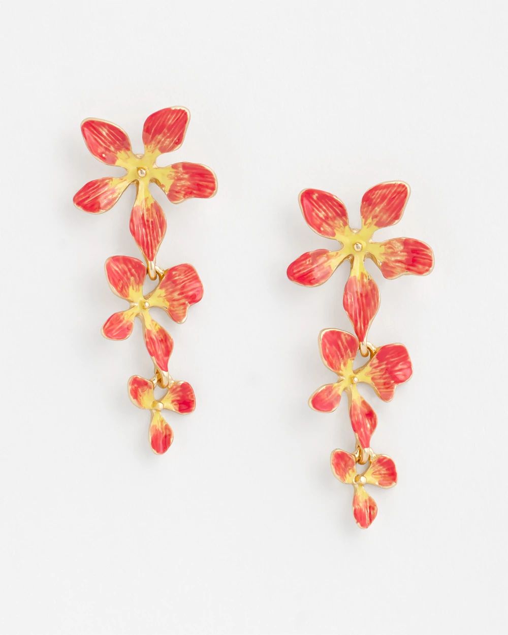 No Droop™ Coral Flower Drop Earrings | Chico's